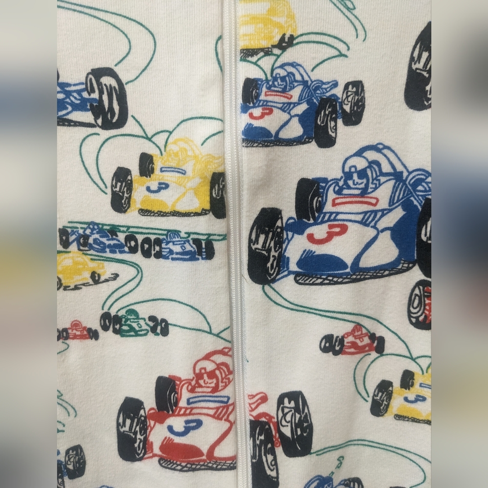 Hanna Andersson Race Car Organic Pajamas - 6-12 mo - Picture 2 of 4
